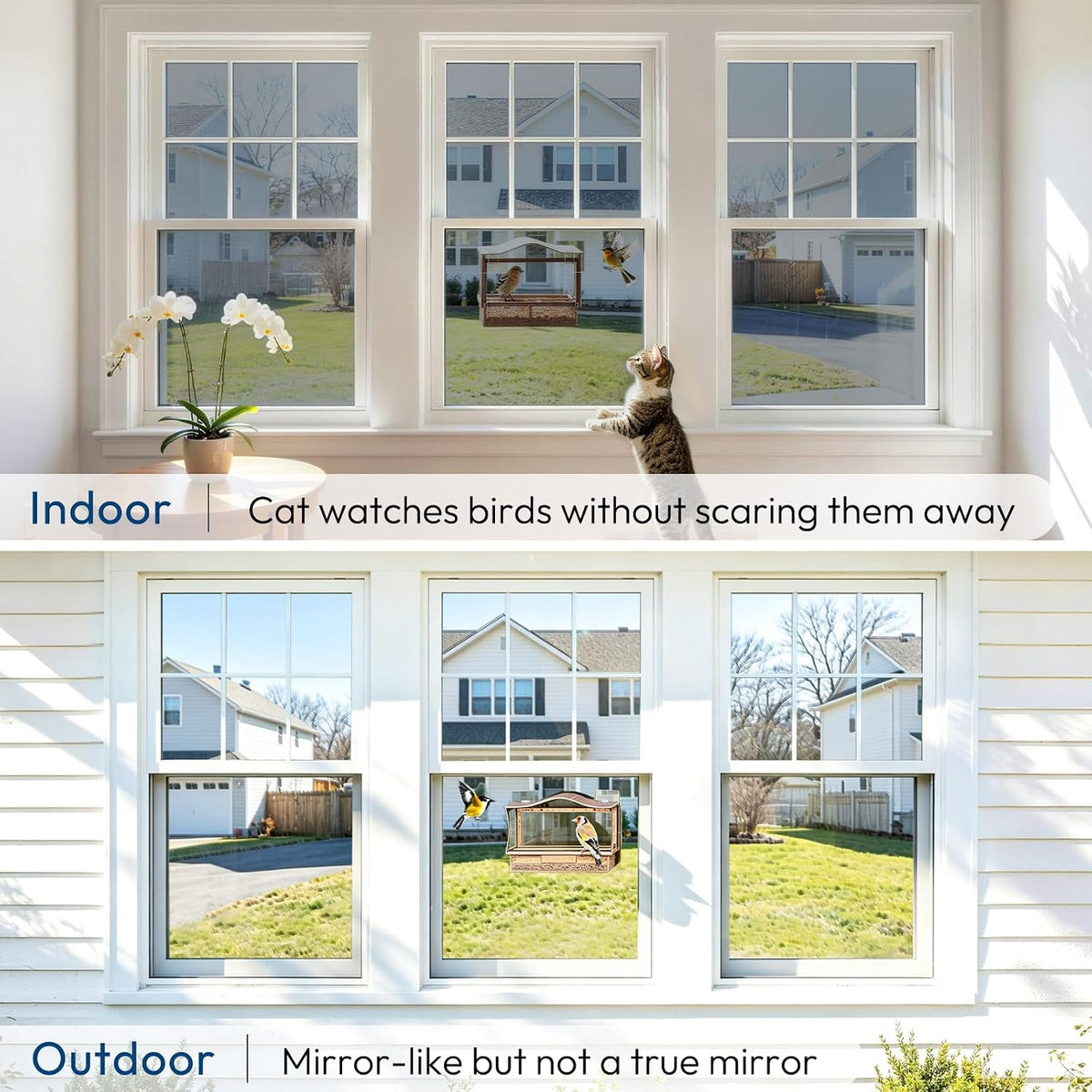 Window Privacy Film One Way, 17.5" X 118.1", Silver