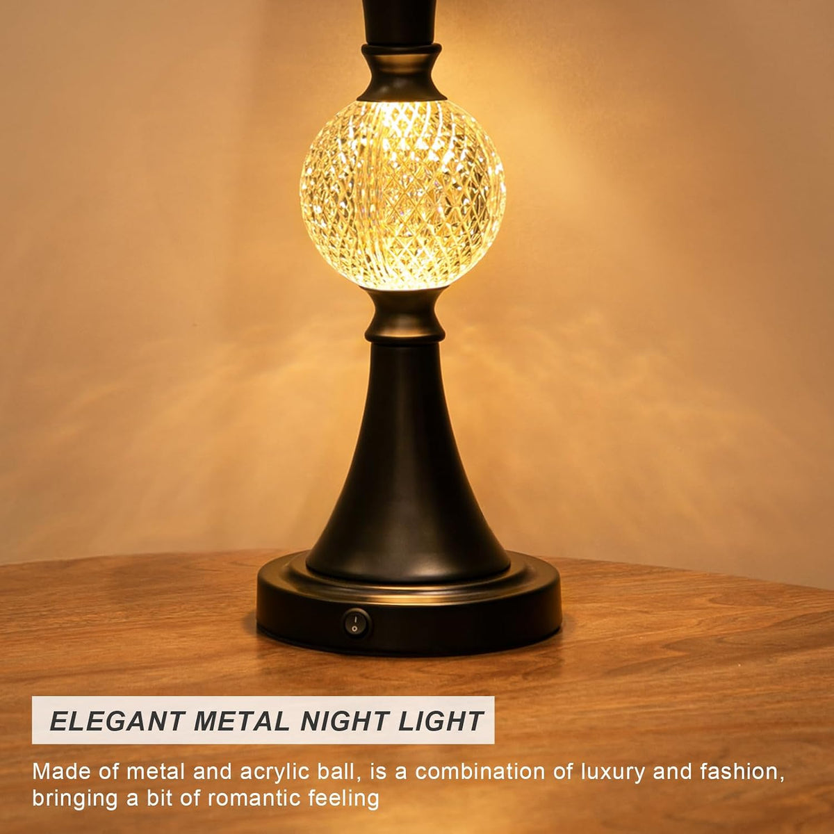 28.5" Black Table Lamps Set of 2, Tall Luxury Bedside Lamps with Night Light, USB A+C Charging Ports, Elegant Metal Nightstand Lamps for Bedroom Office End Table Decoration