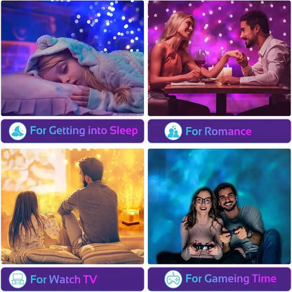 Ocean Wave Aurora Projector Lamp — 16 Colors with Remote