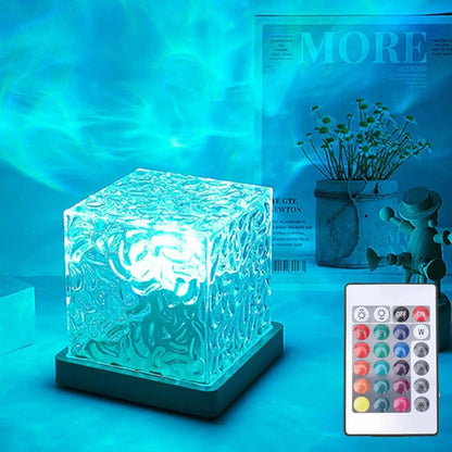 Ocean Wave Aurora Projector Lamp — 16 Colors with Remote