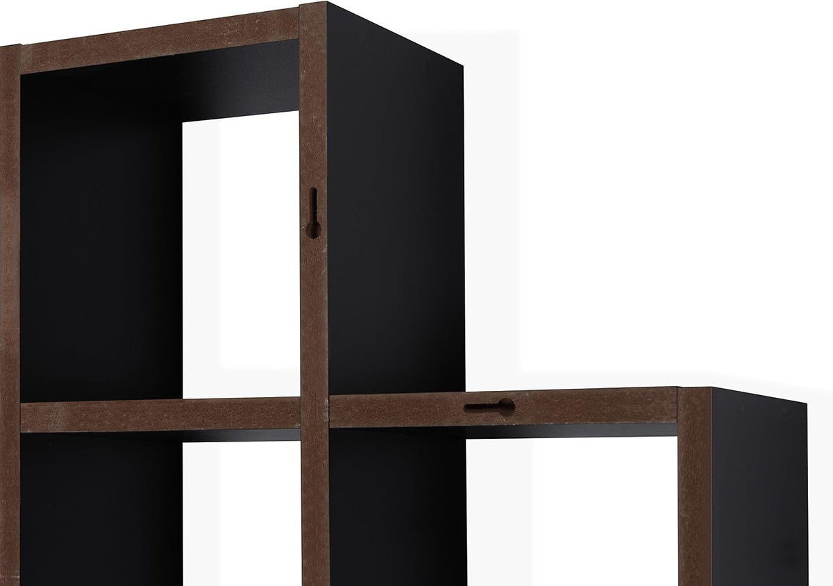 . Cubby Chessboard Wall Shelf – Black